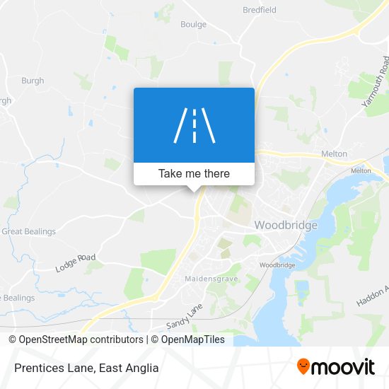 Prentices Lane map