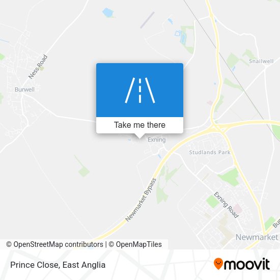 Prince Close map