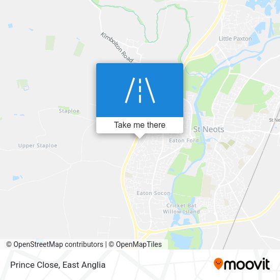 Prince Close map