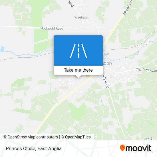 Princes Close map