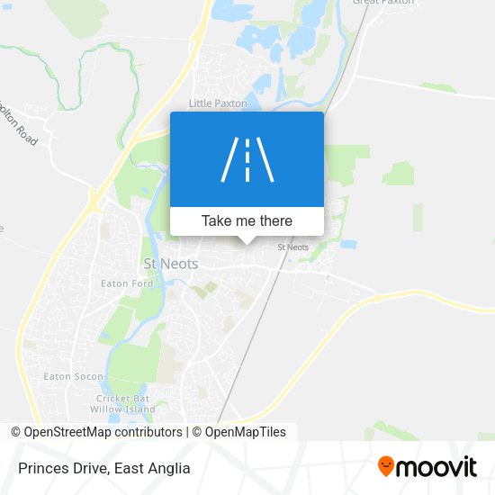 Princes Drive map
