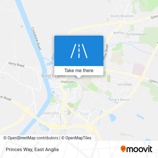Princes Way map