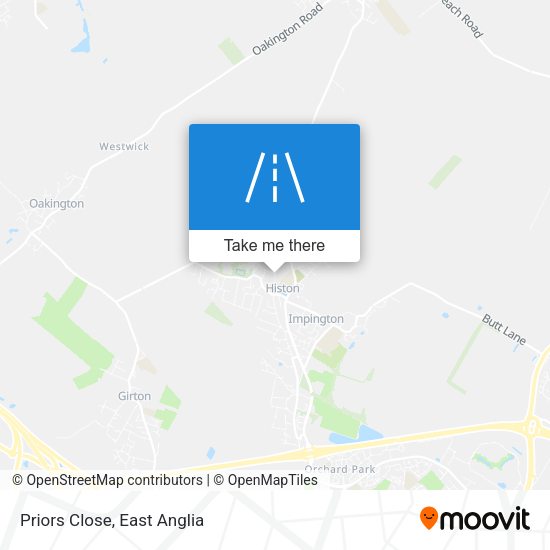 Priors Close map