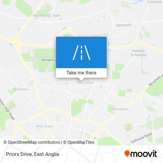 Priors Drive map