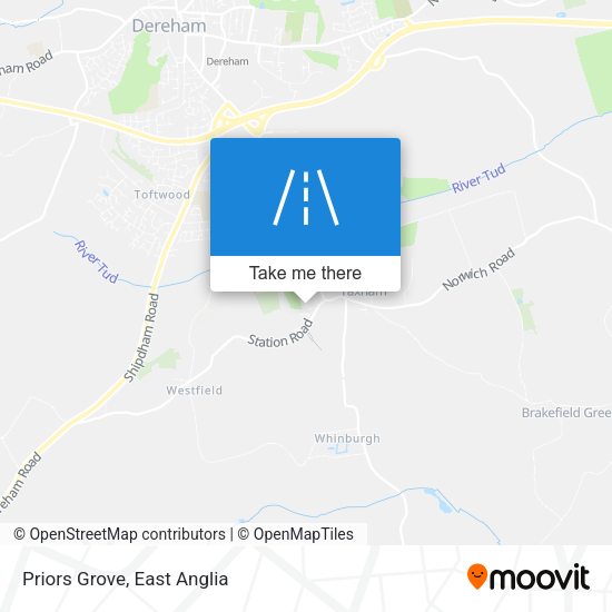 Priors Grove map