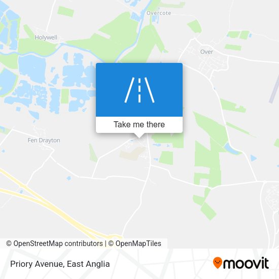 Priory Avenue map