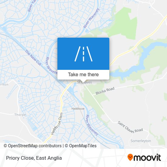 Priory Close map