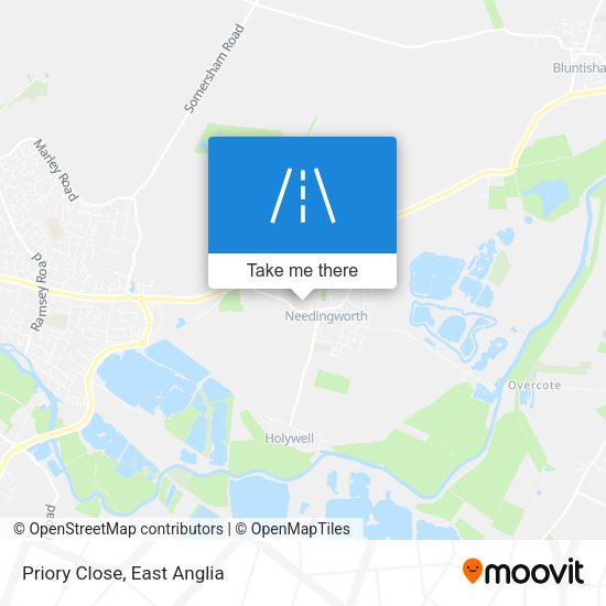 Priory Close map