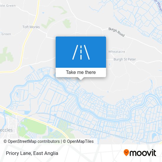 Priory Lane map