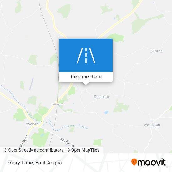 Priory Lane map
