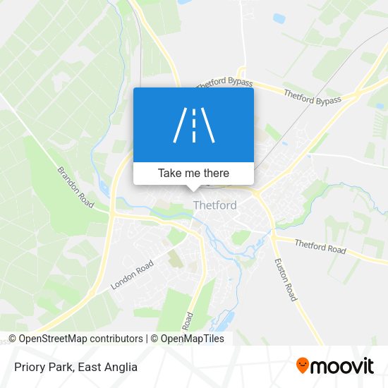 Priory Park map