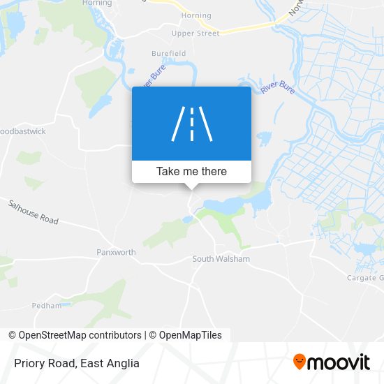 Priory Road map