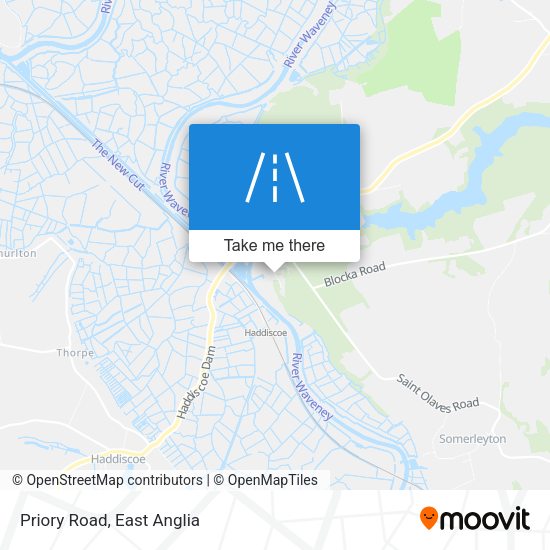 Priory Road map