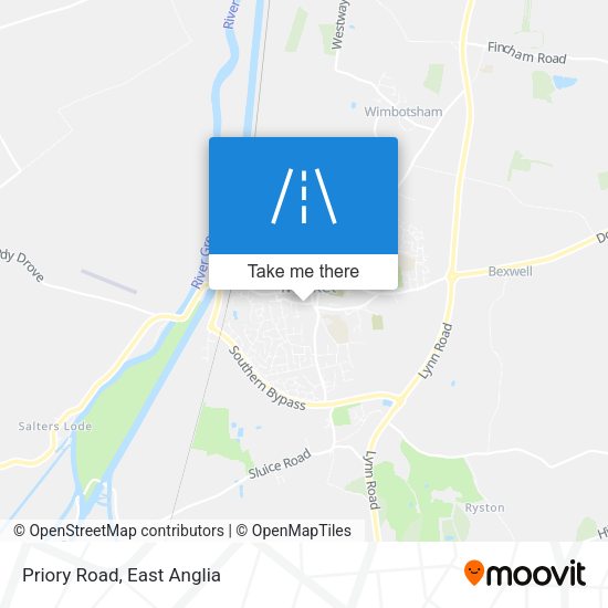 Priory Road map