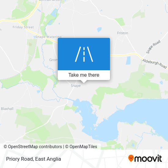 Priory Road map