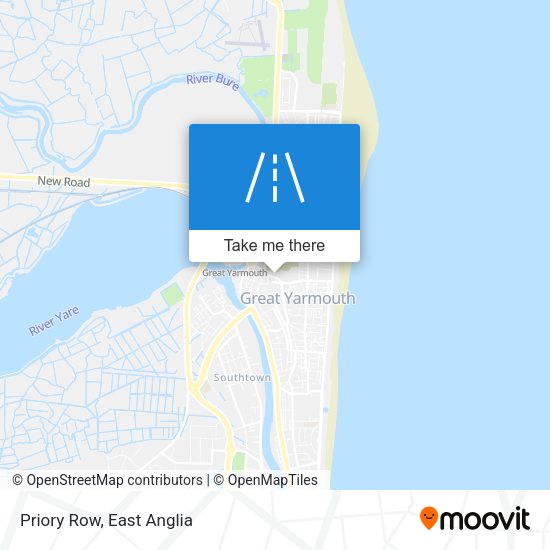 Priory Row map
