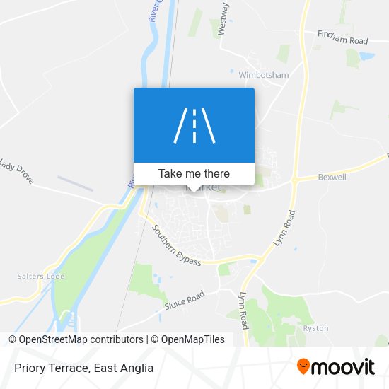 Priory Terrace map
