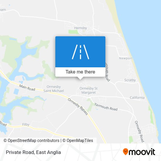 Private Road map