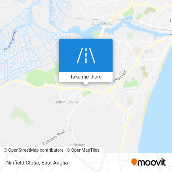 Ninfield Close map