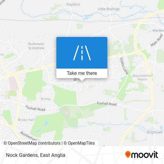 Nock Gardens map