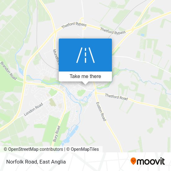 Norfolk Road map