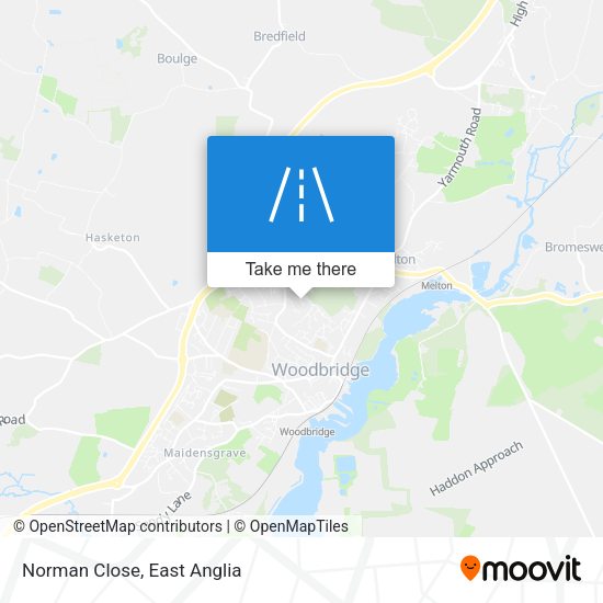 Norman Close map