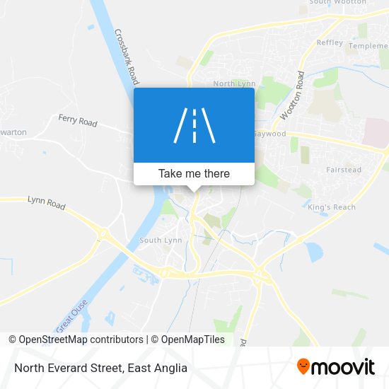 North Everard Street map