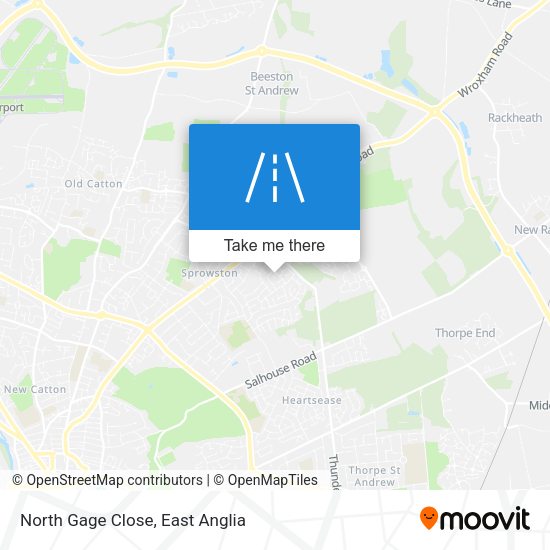 North Gage Close map