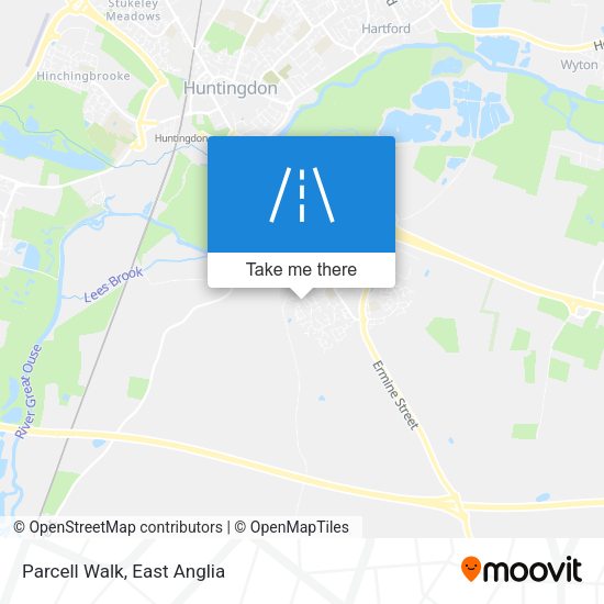 Parcell Walk map