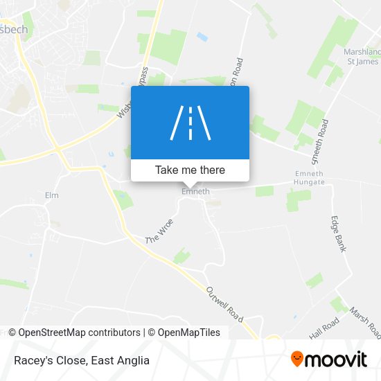 Racey's Close map