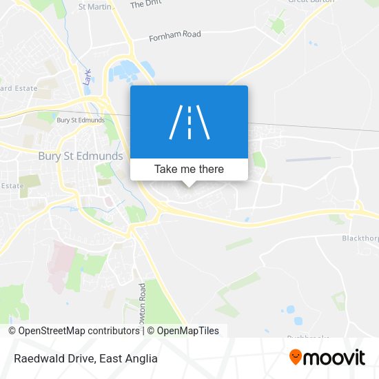 Raedwald Drive map