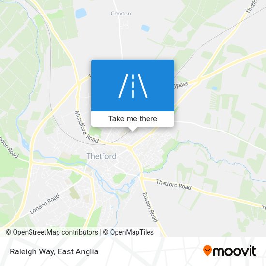 Raleigh Way map