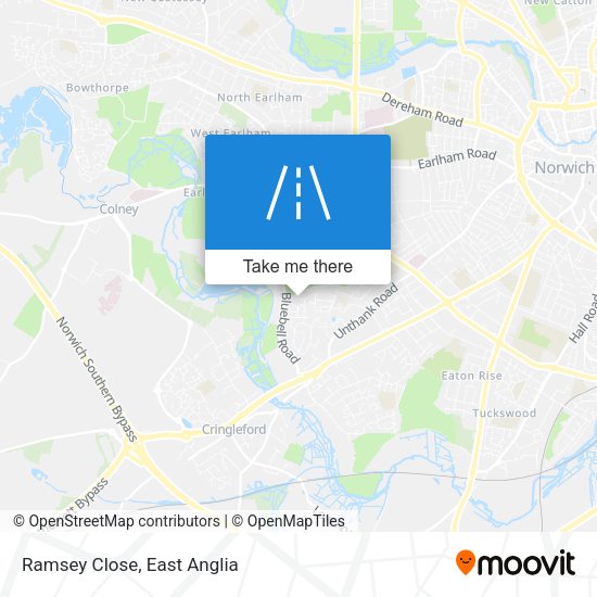 Ramsey Close map