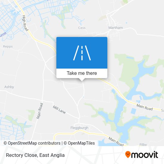 Rectory Close map