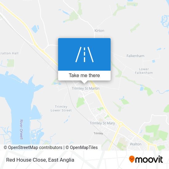 Red House Close map