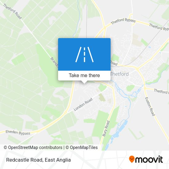 Redcastle Road map