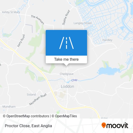 Proctor Close map
