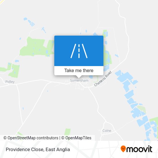Providence Close map