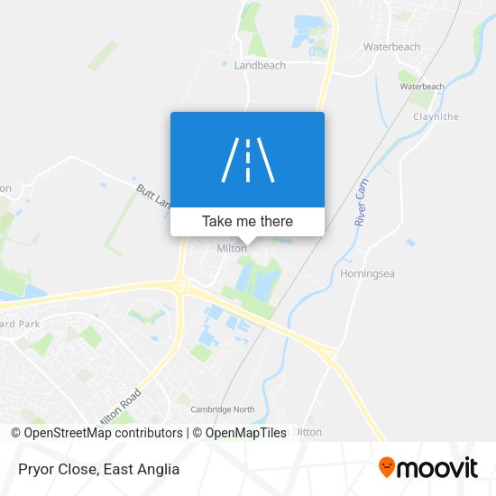 Pryor Close map