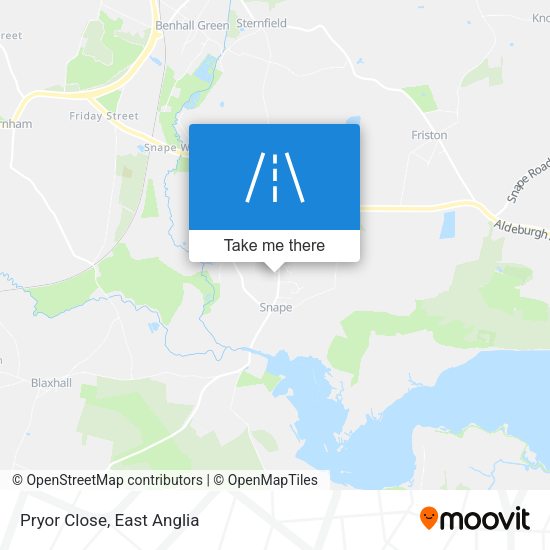 Pryor Close map