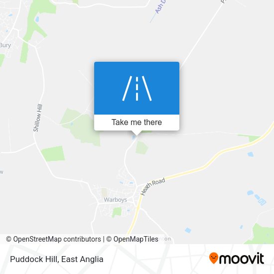 Puddock Hill map