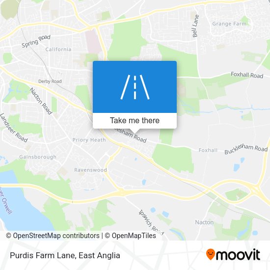 Purdis Farm Lane map