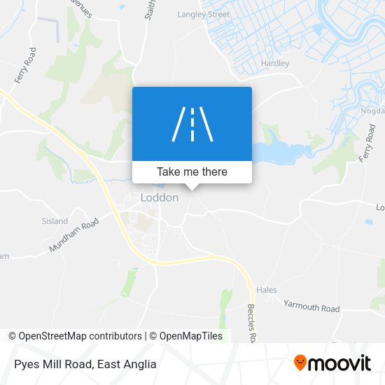 Pyes Mill Road map