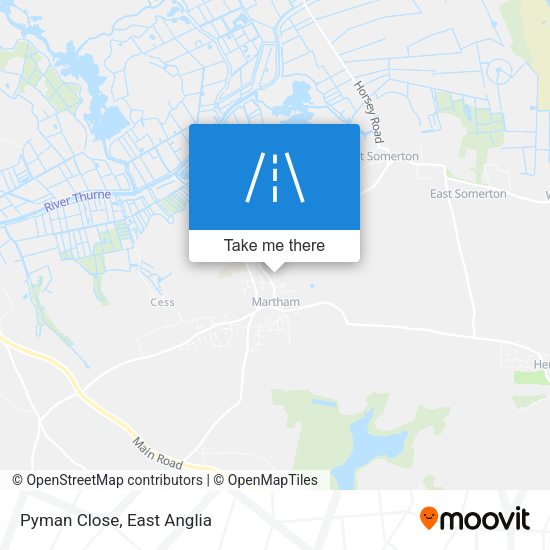 Pyman Close map