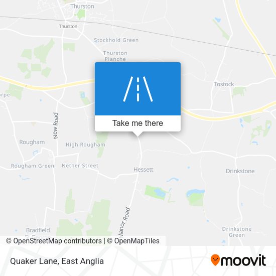 Quaker Lane map