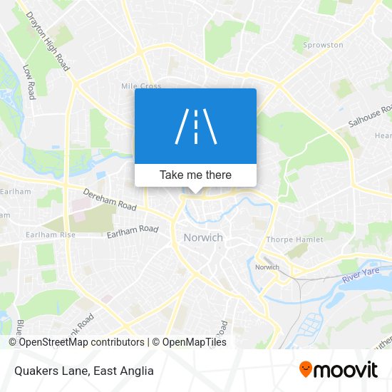 Quakers Lane map