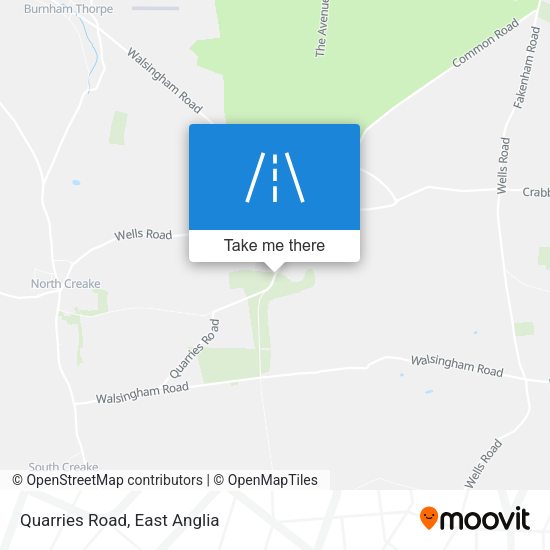 Quarries Road map
