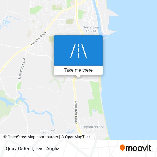 Quay Ostend map
