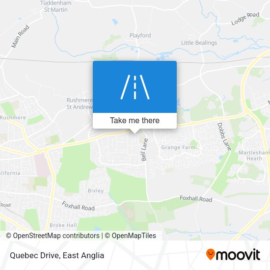 Quebec Drive map