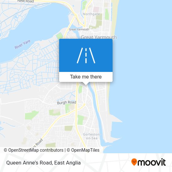 Queen Anne's Road map